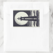 St. Augustine Florida Lighthouse Moon 長方形シール (バッグ)