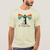 St. Augustine Florida Lighthouse Rainbow Tシャツ (正面)