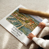 St. Augustine Florida Poster, Watercolor, Custom ポスター
