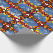 St Barachiel Archangel's Cloudy Dragons ラッピングペーパー (角)