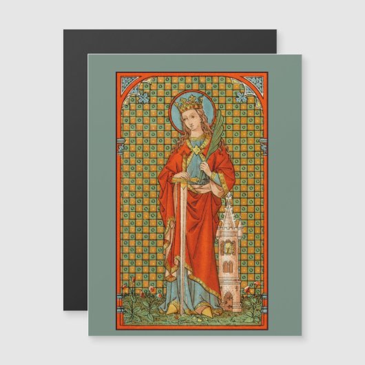 St. Barbara (JP 01) 4.25"x5.6"磁気はがき (正面/裏面)