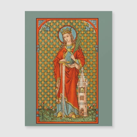 St. Barbara (JP 01) 4.25"x5.6"磁気はがき (正面)
