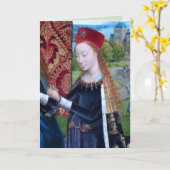 St Barbara of Nicomedia (詳細; M 070)カード カード (黄色い花)