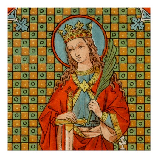St. Barbara of Nicomedia (JP 01) 20"x20"ポスター1 ポスター (正面)