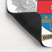 St Barthelemyの紋章付き外衣 マウスパッド (コーナー)