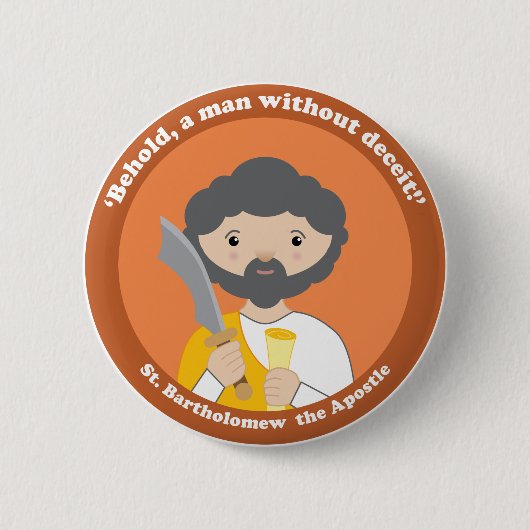 St Bartholomew使徒 缶バッジ (正面)