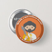 St Bartholomew使徒 缶バッジ (正面&裏面)