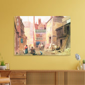 St. Bartholomew Close, Smithfield, London, 1850 (w キャンバスプリント (インサイチュ (リビング))