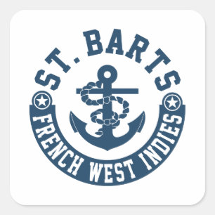 St Bartsのフランス語西インド諸島 スクエアシール