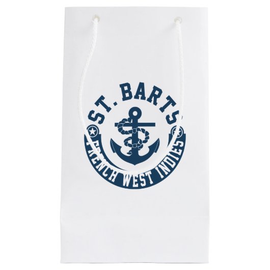 St Bartsのフランス語西インド諸島 スモールペーパーバッグ (正面)