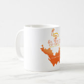 St Barts FWIのマグ コーヒーマグカップ (正面左)