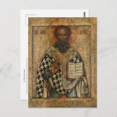 St. Basil the Great Orthodox Christian Icon ポストカード (正面/裏面)