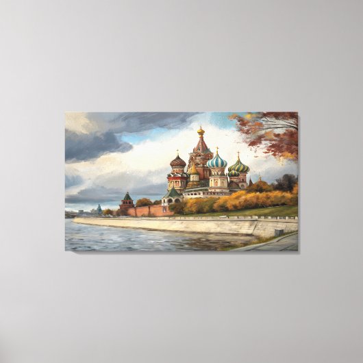 St. Basil's Cathedral Canvas Art Print キャンバスプリント (正面)