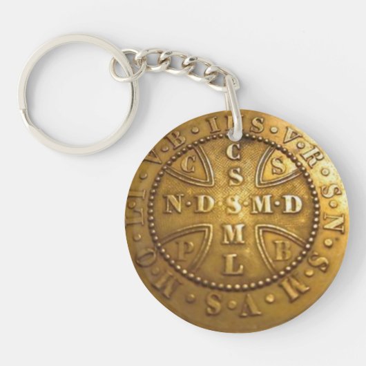 St Benedict medal Keychain キーホルダー (正面)
