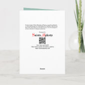 St. Benedict of Nursia (JM 07)あいさつ空白の/メモ カード (裏面)