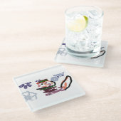 st bernard ガラスコースター (アングル)