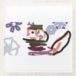 st bernard ガラスコースター