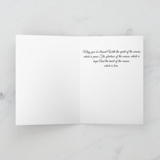 St. Bernard Holiday  カード (内部)