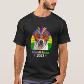 St Bernard Party Dog Mardi Gras 2023 Tシャツ (正面)