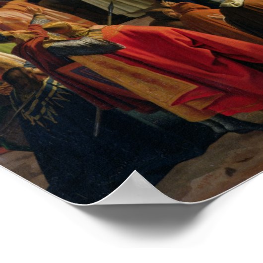 St. Bernard Preaching the Second Crusade ポスター (角)