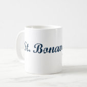St Bonaventureニューヨークのクラシックなデザイン コーヒーマグカップ (正面左)