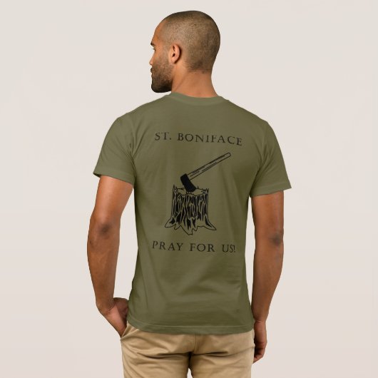 St Boniface – その木を切り倒す Tシャツ (裏面フル)