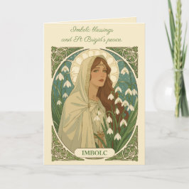 St Brigid Art Nouveau Illustration カード