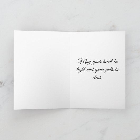 St Brigid Blacksmith Fairies Flowers Fantasy Art カード (内部)