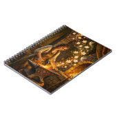 St Brigid Blacksmith Fairies Flowers Fantasy Art ノートブック (左側)