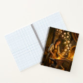 St Brigid Blacksmith Fairies Flowers Fantasy Art ノートブック (内部)