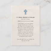 St. Brigid (Bridget) of Ireland Prayer Card プレイスカード (裏面)