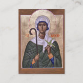 St. Brigid (Bridget) of Ireland Prayer Card プレイスカード (正面)
