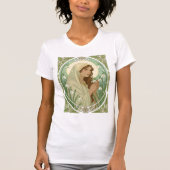 St Brigid Holding Snowdrops at Imbolc Tシャツ (正面)