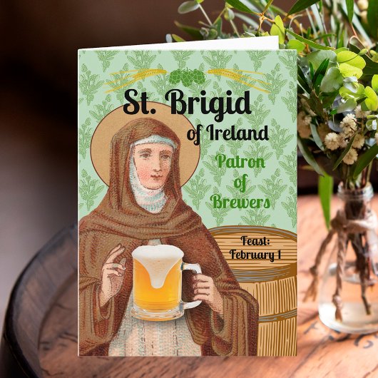 St. Brigid of Ireland and Her Barrel of Beer カード