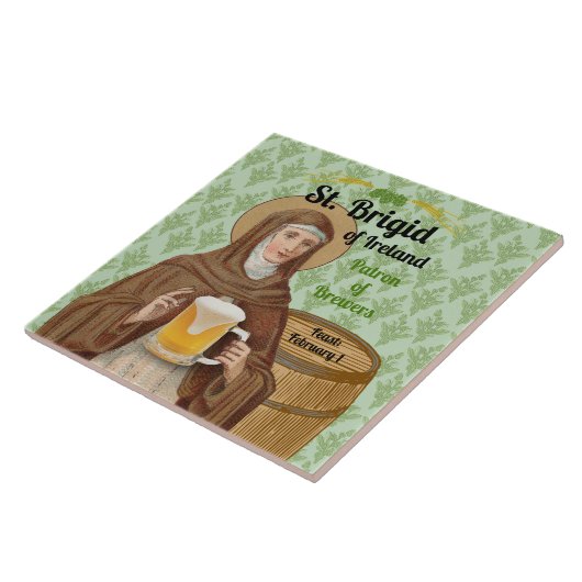 St. Brigid of Ireland and Her Barrel of Beer タイル (側面)