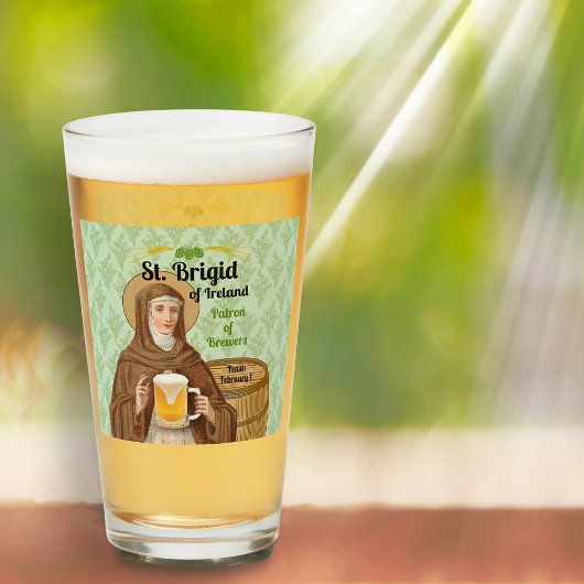 St. Brigid of Ireland and Her Barrel of Beer タンブラーグラス