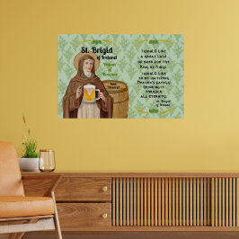 St. Brigid of Ireland and Her Barrel of Beer ポスター
