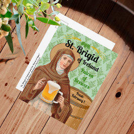 St. Brigid of Ireland and Her Barrel of Beer ポストカード