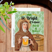 St. Brigid of Ireland and Her Barrel of Beer ポストカード