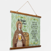 St. Brigid of Ireland and Her Barrel of Beer 吊り下げ型タペストリー (傾斜あり)