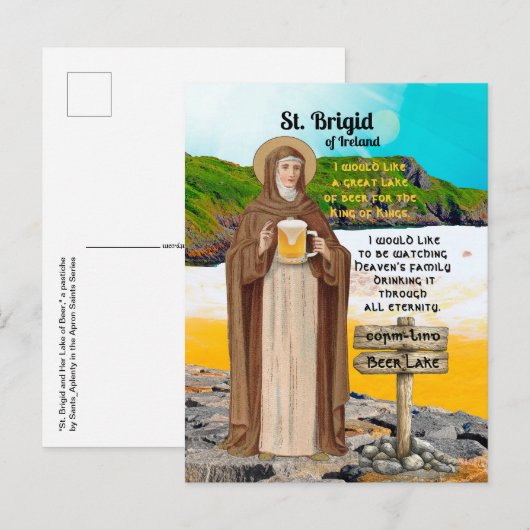 St. Brigid of Ireland and Her Lake of Beer ポストカード (正面/裏面)