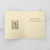 St Brigid Patroness Saint of Ireland Imbolc カード (内部)