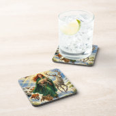 St Brigid Spring Goddess Woodland Animals Imbolc コースター (右側)