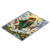 St Brigid Spring Goddess Woodland Animals Imbolc ノートブック (左側)