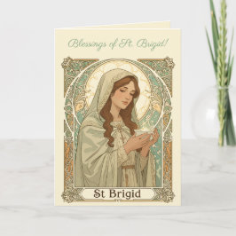 St Brigid The Patron Of Dairy Workers カード