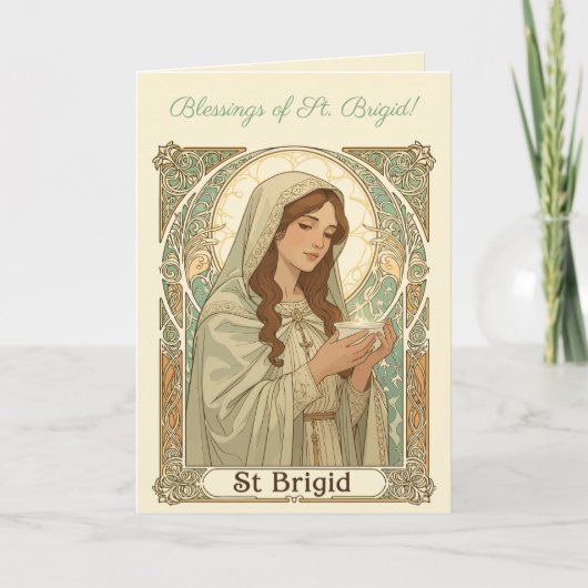St Brigid The Patron Of Dairy Workers カード (正面)