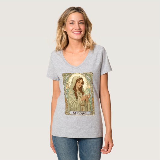 St Brigid The Patron Of Dairy Workers Tシャツ (正面フル)