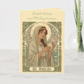 St Brigid The Patron Saint of Dairymaids カード (正面)