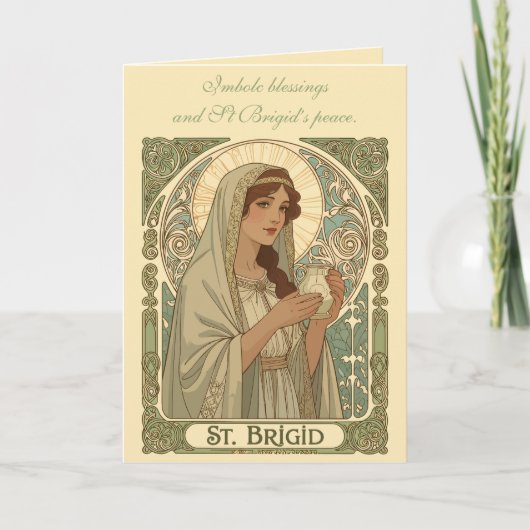 St Brigid The Patron Saint of Dairymaids カード (正面)