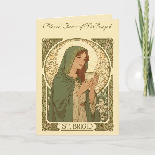 St Brigid The Patroness of Dairy Production カード (正面)